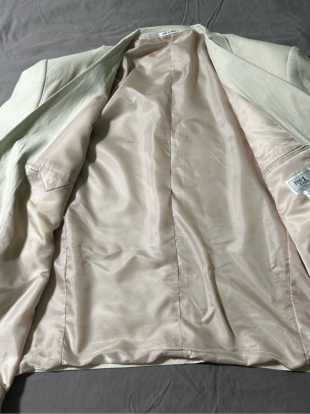 Kings Court Men's Beige Blazer Jacket, Size 6XL. Pre-owned.